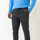 Copper & Oak Elastic File Tech Jogger Pants for Men in Grey