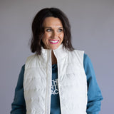 The North Face Aconcagua 3 Vest for Women in White Dune