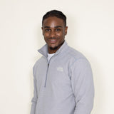 The North Face Textured Cap Rock 1/4 Zip for Men in Grey