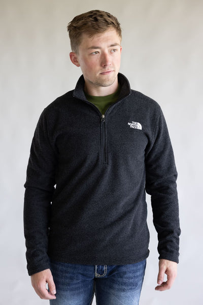 The North Face Textured Cap Rock Quarter Zip for Men in Black