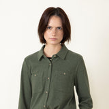 Thread & Supply Lewis Soft Luxe Button Up Shirt for Women in Fern