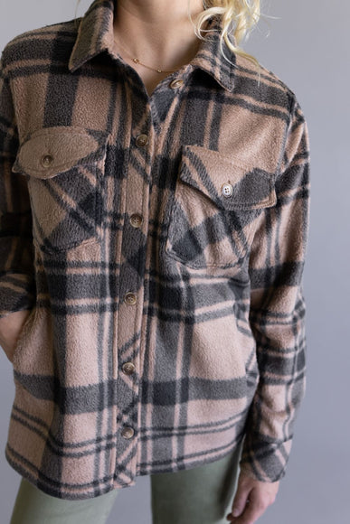 Thread & Supply Santa Fe Jacket for Women in Pecan Black Plaid
