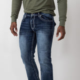 True Luck Blake Bootcut Stretch Jeans for Men