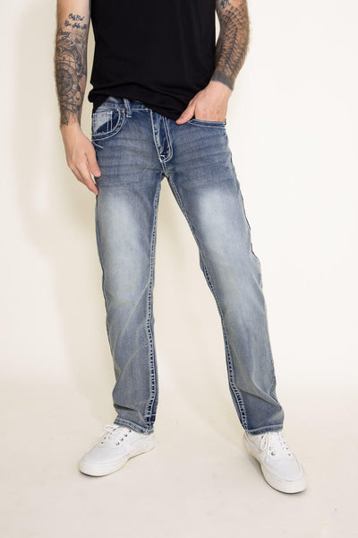 True Luck Maxwell Straight Stretch Jeans for Men