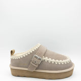 Vintage Havana Close Clogs for Women in Grey