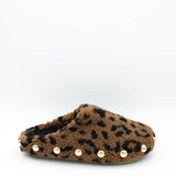 Vintage Havana Thrill Leopard Slippers for Women in Brown