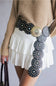 Western Concho Belt for Women in Black