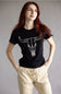 Zutter Puff Longhorn Crop Tee for Women in Black
