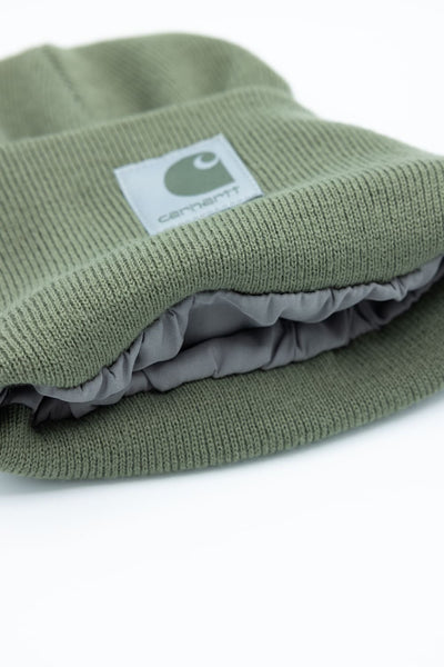 Carhartt Knit Satin Lined Beanies for Women in Dusty Olive