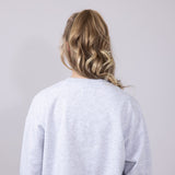 1897 Active Embroidered Bow Sweatshirt for Women in Ice Grey | GT874-ICEGREY