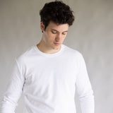 1897 Original Solid Crew Thermal Long Sleeve Shirt for Men in White