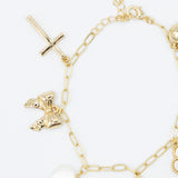 7 Charm Bracelet in Gold