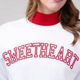 1897 Active Sweetheart Sweatshirt for Women in White