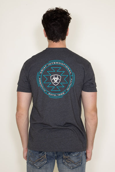 Ariat Circular Zuni T-Shirt for Men in Grey