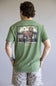 Burlebo Duck Dog Stamp T-Shirt for Men in Heather Olive