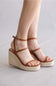Berness Rosie Espadrille Wedges Camel