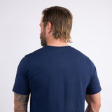 Busch Light Apple Logo T-Shirt for Men in Navy