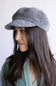 C.C. Newsboy Knitted Cap for Women in Grey