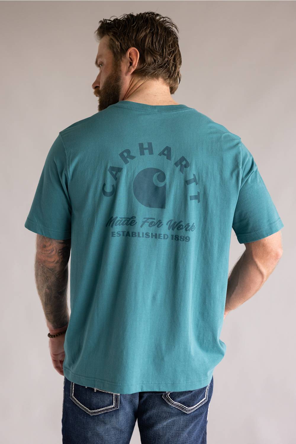 シャツタンク Carhartt Irvine Relaxed Work T-Shirt for Men in Teal | 107317-G03