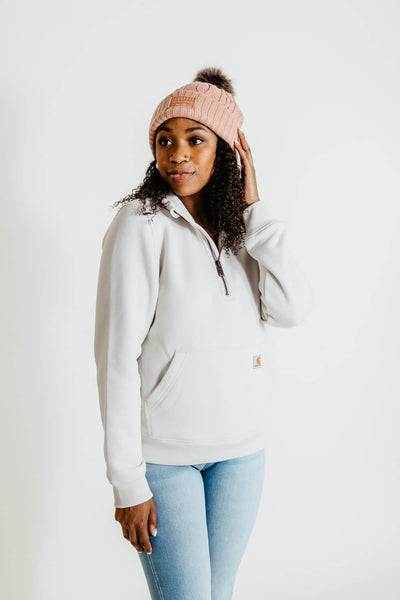 Carhartt Knit Pom-Pom Beanie for Women in Pink