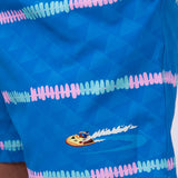 Chubbies Embossed Classic Swim Trunks 5.5” Shorts for Men in Blue Stripe