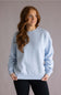 Fleece Crewneck for Women in Baby Blue