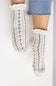 Free People Rosebud Waffle Knit Ankle Socks ivory