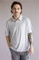 Hallstatt Leaves Polo for Men in Gray