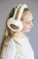 Sherpa Fur Earmuffs for Women in Camel