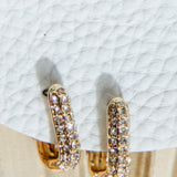 Three Oval Gold Hoop Shape Earrings