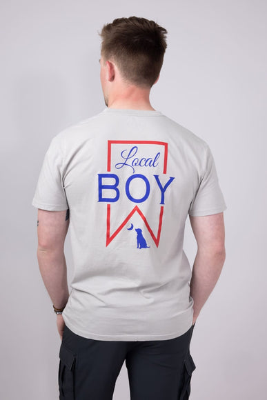 Local Boy Ultra T-Shirt for Men in Silver