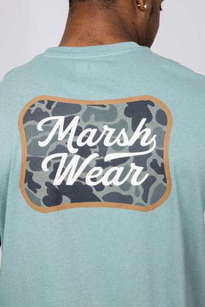 Marsh Wear Roadside Logo T-Shirt for Men in Green