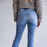 Mica High Rise Straight Crop Jeans for Women