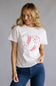 Simply Southern Love Heart T-Shirt for Women in Light Pink