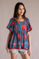 Simply Southern Prim and Coastal Top for Women in Blue and Red