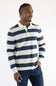 Flag & Anthem Troy Rugby Polo for Men in Oatmeal Navy