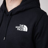 The North Face Box Logo Hoodie for Men in Black/Yellow