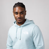 The North Face Box Logo Hoodie for Men in Muted Pine