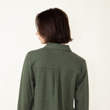 Thread & Supply Lewis Soft Luxe Button Up Shirt for Women in Fern