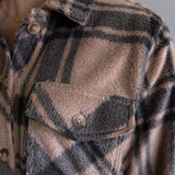 Thread & Supply Santa Fe Jacket for Women in Pecan Black Plaid