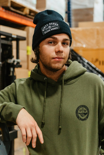 Troll Co. Classic Beanie for Men in Black