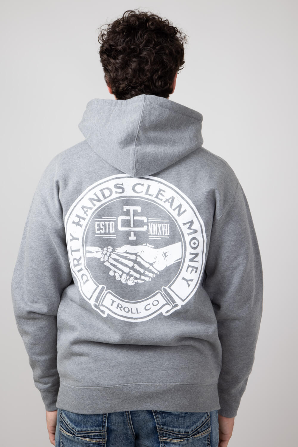 Troll Co. Haggler Hoodie for Men in Gun Metal Grey | TC1637