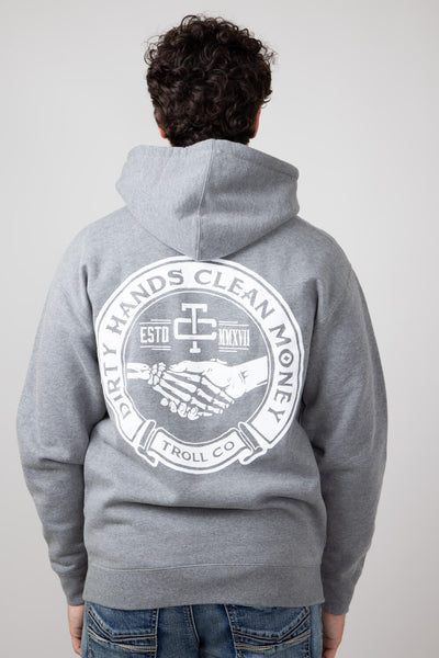 Troll Co. Haggler Hoodie for Men in Gun Metal Grey