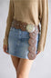 Western Concho Belt for Women in Brown