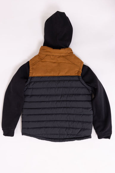 Youth Layered Vest Jacket for Boys in Black