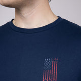 Troll Co Dirty Hands Clean Money Flagship T-Shirt for Men in Navy