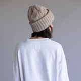 1897 Active Falalala Patch Embroidered Fleece Sweatshirt for Women in Ice Grey