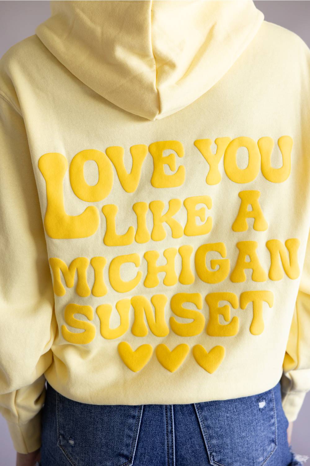 1897 Active Love You Like A Michigan Sunset Hoodie for Women in