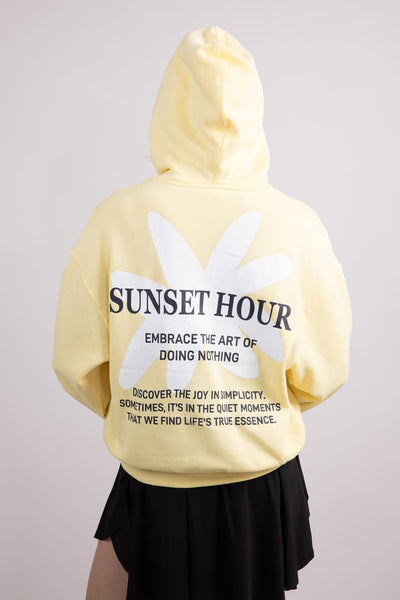1897 Active Sunset Hour Hoodie for Women in Butter Yellow