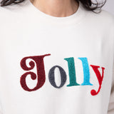 1897 Active Jolly Color Patch Fleece Sweatshirt for Women in Beige